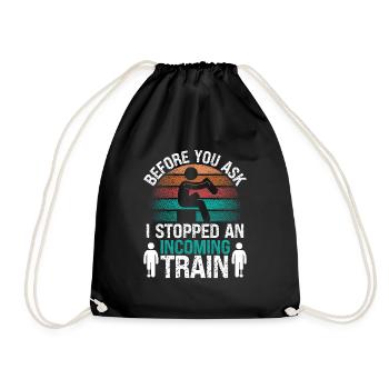 Drôle de jambe Amputé Humour Amputé Jambe Survivant - Sac de sport léger - noir - Devant