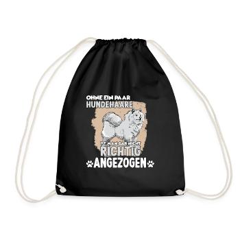 Samojede Hundehalter Samojede Hundeliebhaber - Turnbeutel - Schwarz - Vorne