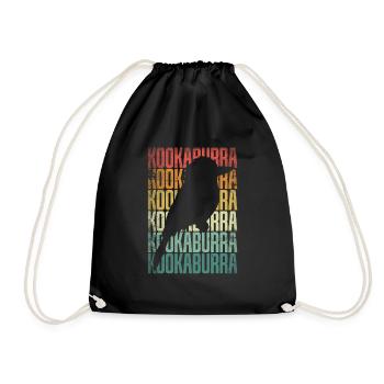 Kookaburra Birder Birdwatcher Ornithology - Drawstring Bag - black - Front