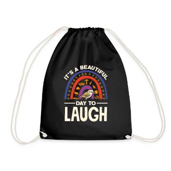 Kookaburra Birder Birdwatcher Ornithology Quote - Turnbeutel - Schwarz - Vorne