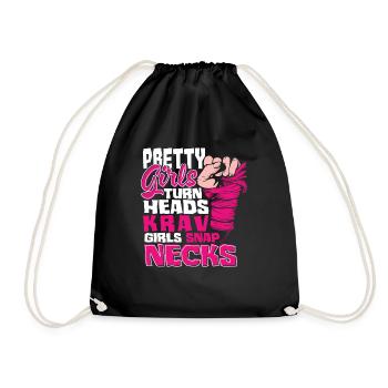 Martial Arts Self Defense Krav Maga Female - Turnbeutel - Schwarz - Vorne