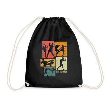 Arts martiaux chinois Boxe chinoise Sanshou - Sac de sport léger - noir - Devant