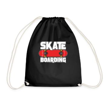 Skate-boarding Für Skateboarder - Turnbeutel - Schwarz - Vorne