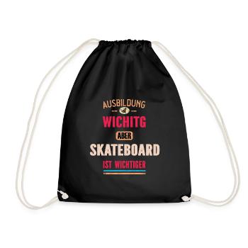 Dictons drôles Design Skateboard Cool Dicton - Sac de sport léger - noir - Devant