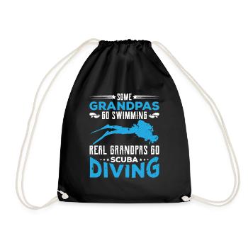 Snorkeling Lifestyle Diving Divers Deep Subw - Drawstring Bag - black - Front