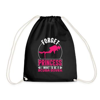 Diving Deep Underwater Lifetsyle Gifts Idea - Drawstring Bag - black - Front