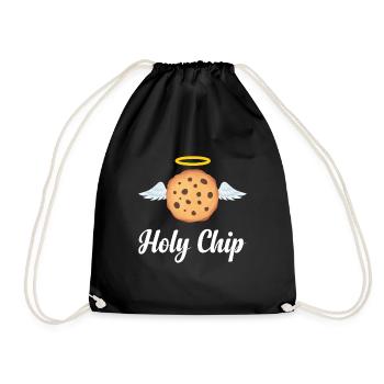 Chocoholic Chocolate Chip Cookies Lifestyle Gift Idea - Drawstring Bag - black - Front