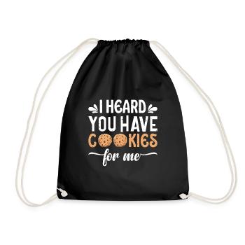 Chocoholic Chocolate Chip Cookies Lovers Gesche - Drawstring Bag - black - Front