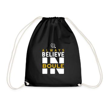 Boccia Club Design Boule Sayings Funny Cool - Drawstring Bag - black - Front