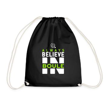 Boule Club Club Boccia Pentaque Player Hobby - Drawstring Bag - black - Front