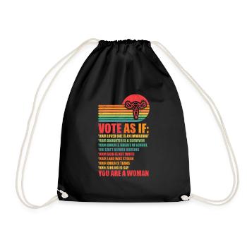 Votez comme si c’était pro Choice - Sac de sport léger - noir - Devant