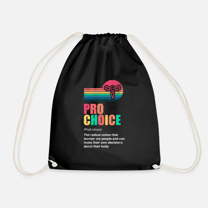 Pro Choice Definition - Turnbeutel - Schwarz