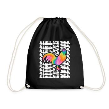 Regulieren Sie Ihren Cock Tie Dye - Turnbeutel - Schwarz - Vorne