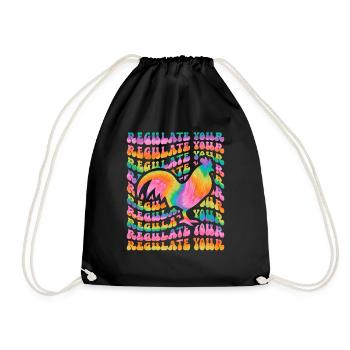 Régulez votre teinture de cravate de coq - Sac de sport léger - noir - Devant