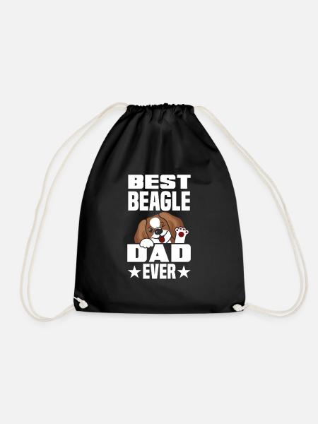 Lustiges Beagle Geschenk Beagle Papa Beagle Dad - Turnbeutel - Schwarz
