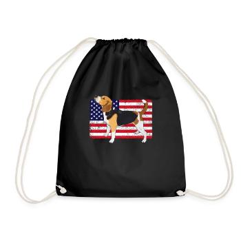 Drôle de cadeau Beagle - Sac de sport léger - noir - Devant