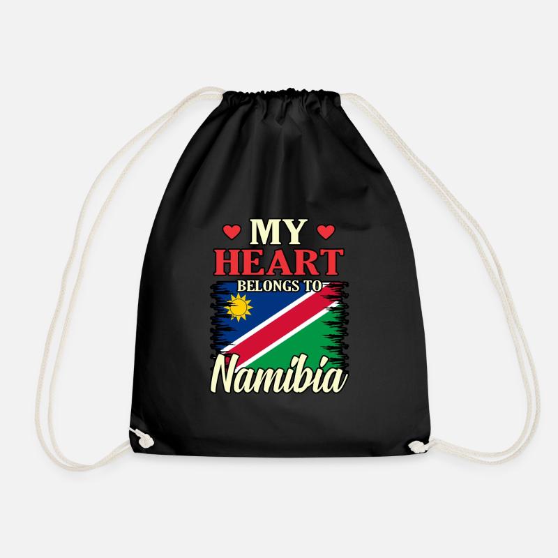 Namibia - Turnbeutel - Schwarz