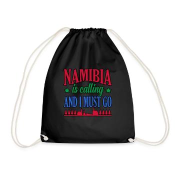 Namibia - Turnbeutel - Schwarz - Vorne