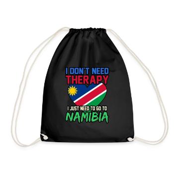 Namibia - Turnbeutel - Schwarz - Vorne