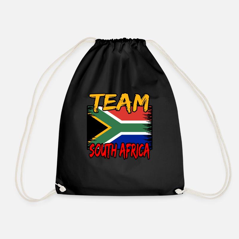 Südafrika - Turnbeutel - Schwarz