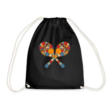 Maracas Percussion Percussionist Musician - Drawstring Bag - black - Front