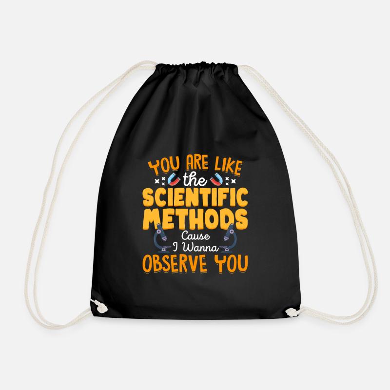 They Are Like Scientific Method - Drawstring Bag - black