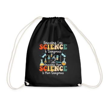 La science est dangereusement drôle - Sac de sport léger - noir - Devant