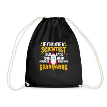 Si vous aimez un scientifique, soulevez - Sac de sport léger - noir - Devant