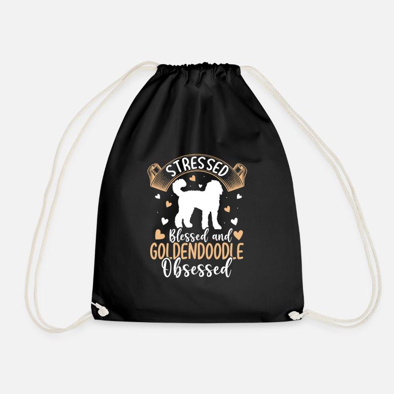Gesegneter Goldendoodle Besessener Lustiger - Turnbeutel - Schwarz