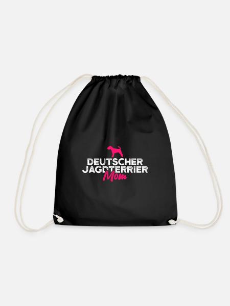 Deutscher Jagdterrier mom - Turnbeutel - Schwarz