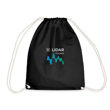 LIDAR Light Detection And Ranging - Drawstring Bag - black - Front