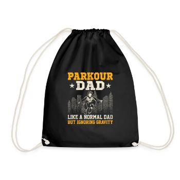 Parkour papa comme un papa normal mais ignorant la gravité - Sac de sport léger - noir - Devant