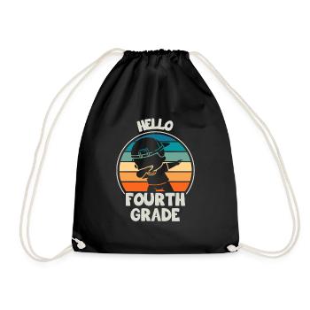 Fourth Grade Teachers for Back to School - Drawstring Bag - black - Front
