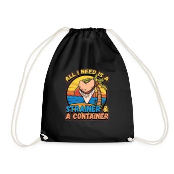 Conception de collecteur de dents fossiles pour un fossile de requin - Sac de sport léger - noir - Devant