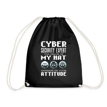 Expert professionnel en cybersécurité Des hackers éthiques - Sac de sport léger - noir - Devant