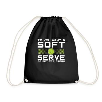 Funny If You Want A Soft Serve Go Get Ice Cream - Sac de sport léger - noir - Devant