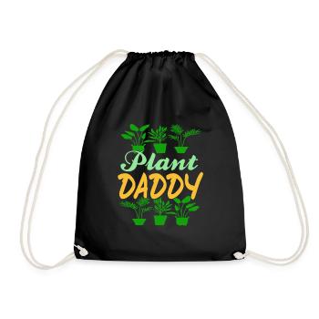 Plant Daddy Awesome Gardening Design For Dad's - Turnbeutel - Schwarz - Vorne