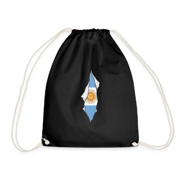 Drapeau argentin fier argentine - Sac de sport léger - noir - Devant