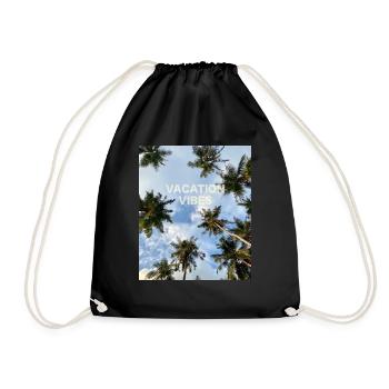 Palme Vacances Été Soleil Voyage Espagne Maldives - Sac de sport léger - noir - Devant