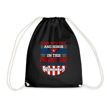 Patriots Day USA Patriot's Day vintage - Turnbeutel - Schwarz - Vorne