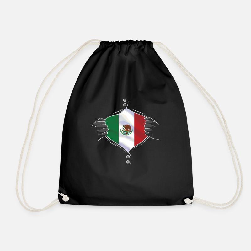 mexico flag proud - Turnbeutel - Schwarz