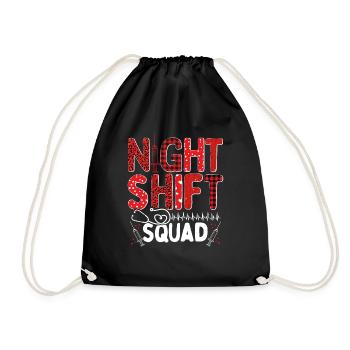Infirmière de nuit Escouade infirmière infirmière INFIRMIÈRE AIIC - Sac de sport léger - noir - Devant
