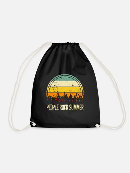 People Rock Summer Rock Kleidung Vintage trend - Turnbeutel - Schwarz