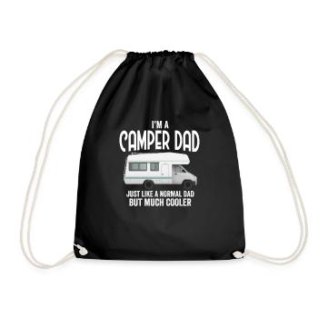 I'm A Camper Dad Loves Camping Caravan Trailer - Sac de sport léger - noir - Devant