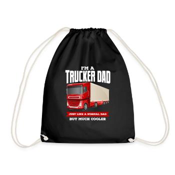 I'm A Trucker Dad, Truck Drivers Gift Red Truck - Sac de sport léger - noir - Devant