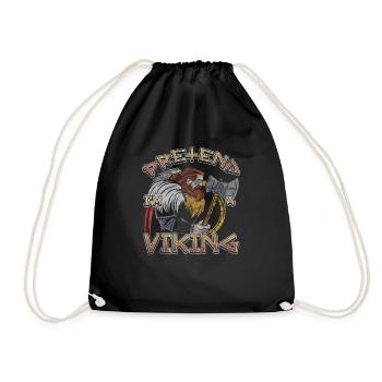 Norse Viking Mythology Design for Viking Warriors - Turnbeutel - Schwarz - Vorne