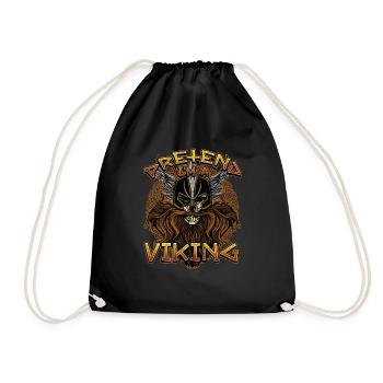 Norse Viking Mythology Design for Viking Warriors - Turnbeutel - Schwarz - Vorne