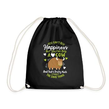 Scottish Highland Cattle Cow - Turnbeutel - Schwarz - Vorne