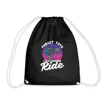 Oubliez les jouets que je veux juste conduire - Sac de sport léger - noir - Devant