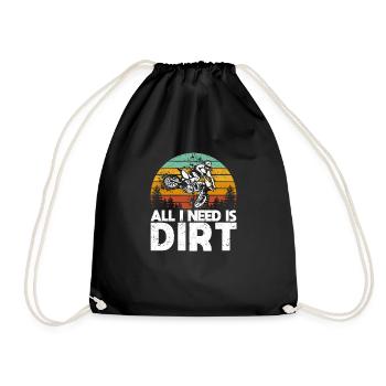 Tout ce dont j’ai besoin, c’est d’un vélo tout-terrain dirt bike motocross - Sac de sport léger - noir - Devant